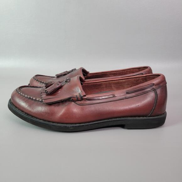 Rockport Men's 10.5 Shoes Tassel Kilt Loafer SlipOn Vibram Sole Comfort Cordovan - Picture 2 of 14